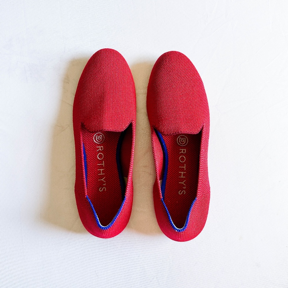 Rothys Red Retired Loafer - Excellent Condition size 6.5